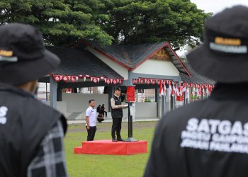 Bupati Tarmizi Pimpin Apel Siaga Satgas Pageu Gampong, Perkuat Kamtibmas dan Mitigasi Bencana