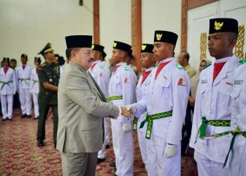 Bupati TRK Kukuhkan 72 Anggota Paskibraka Tahun 2026