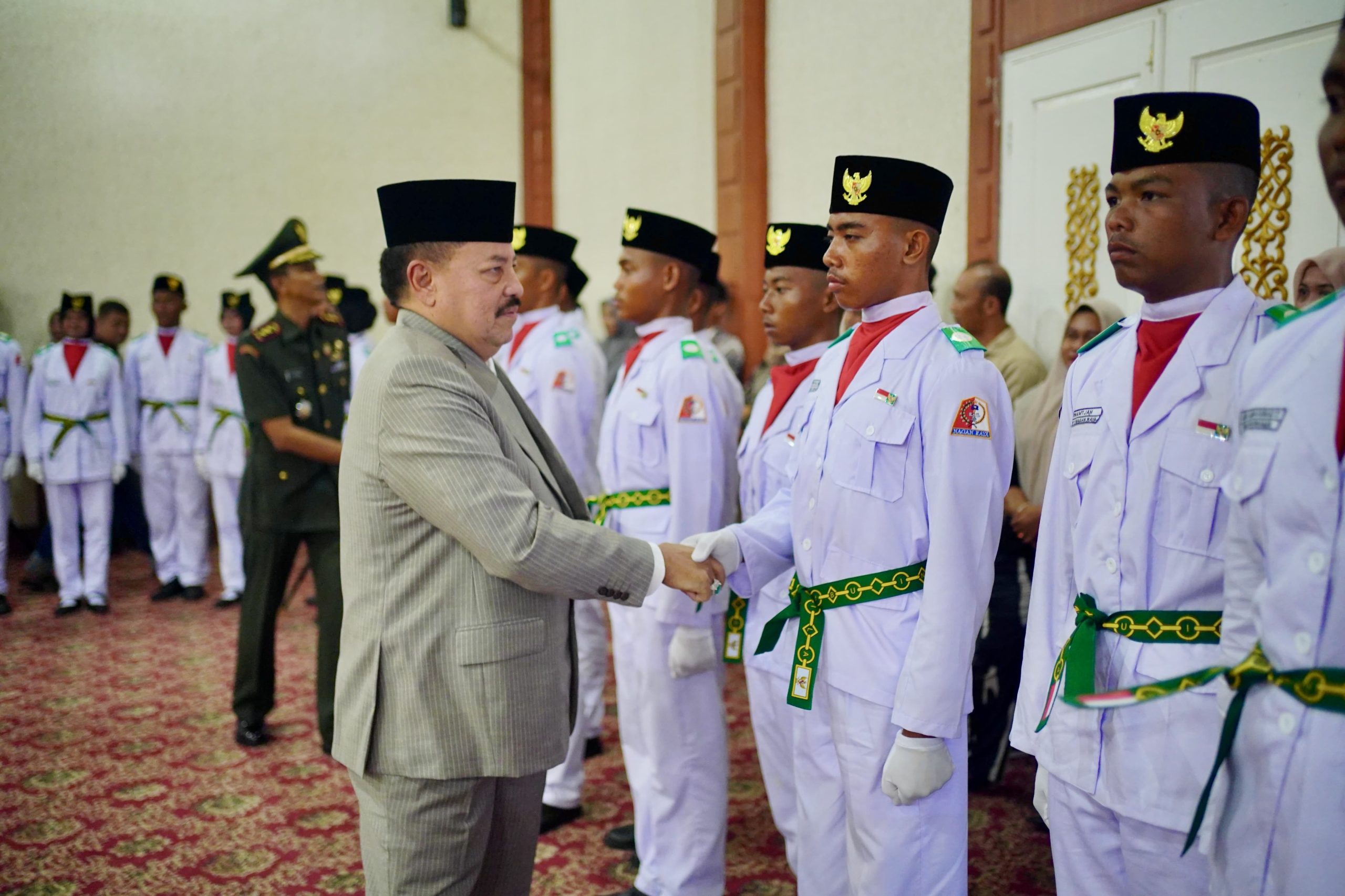 Bupati TRK Kukuhkan 72 Anggota Paskibraka Tahun 2026