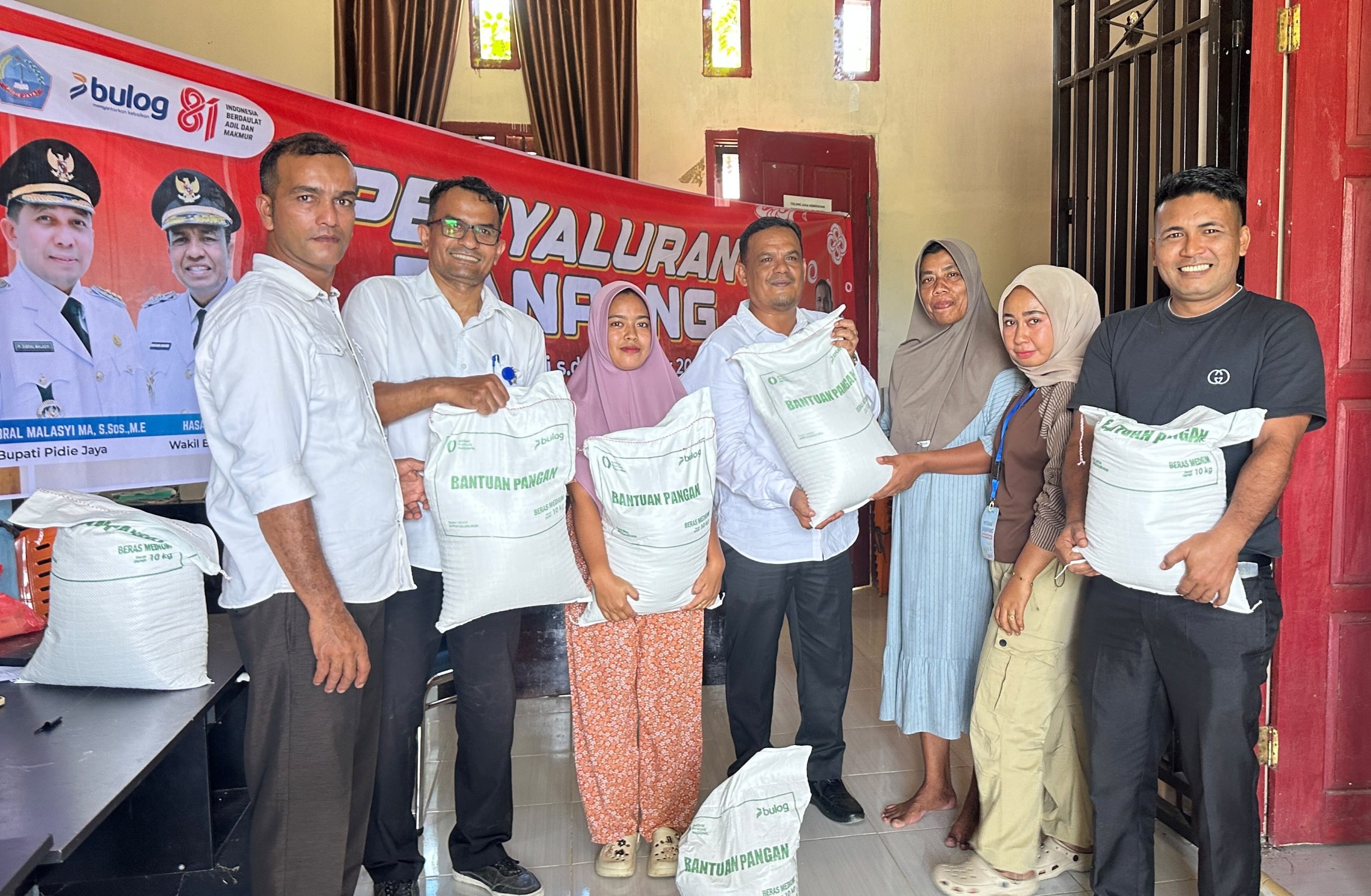 Bantuan Pangan 931 Ton Digelontorkan untuk 31.051 Penerima di Pidie Jaya