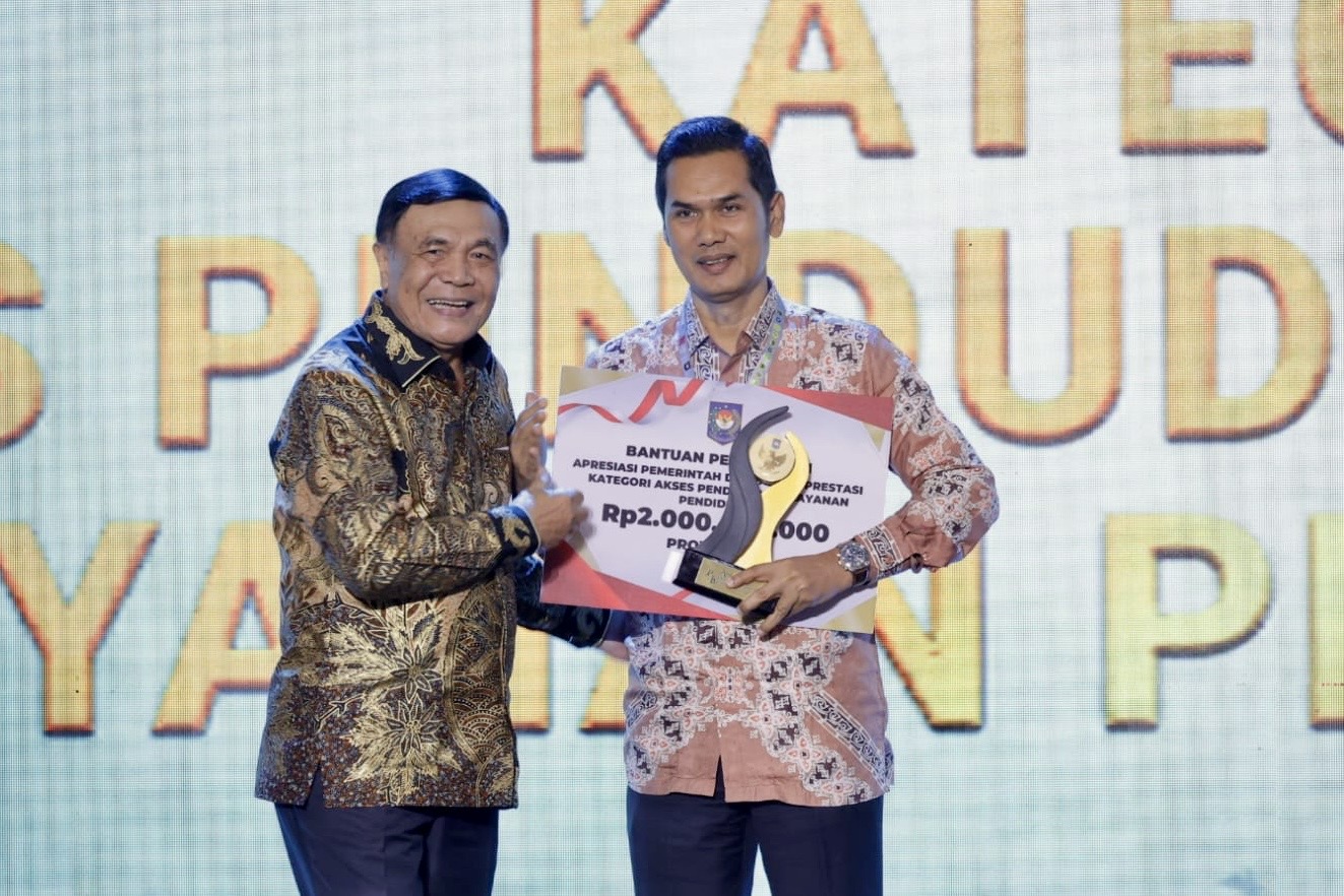 Pemerintah Aceh Raih Apresiasi Kategori Akses Penduduk ke Layanan Pendidikan