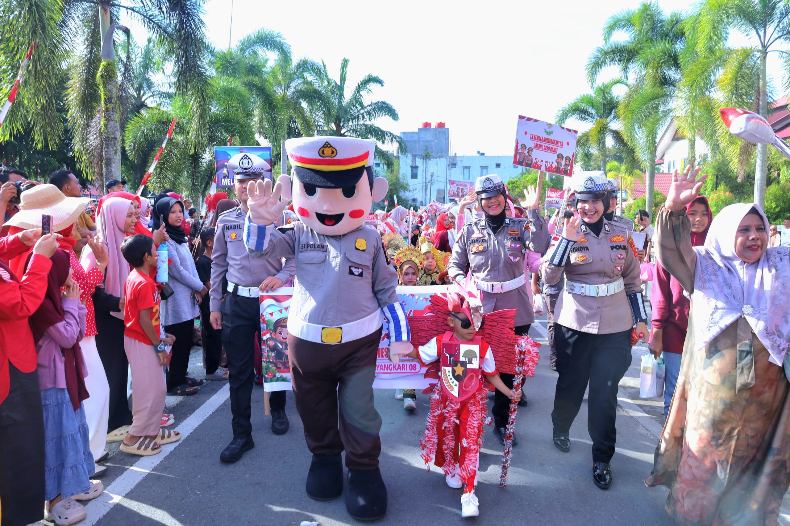 Semarak HUT ke-81 RI, 77 Sekolah Ikuti Karnaval Budaya di Aceh