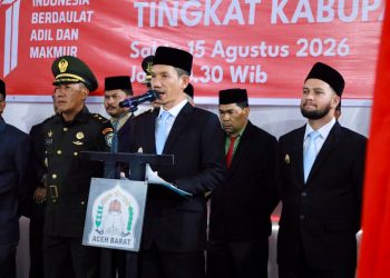 Bupati Tarmizi Kukuhkan Paskibraka Aceh Barat 2026