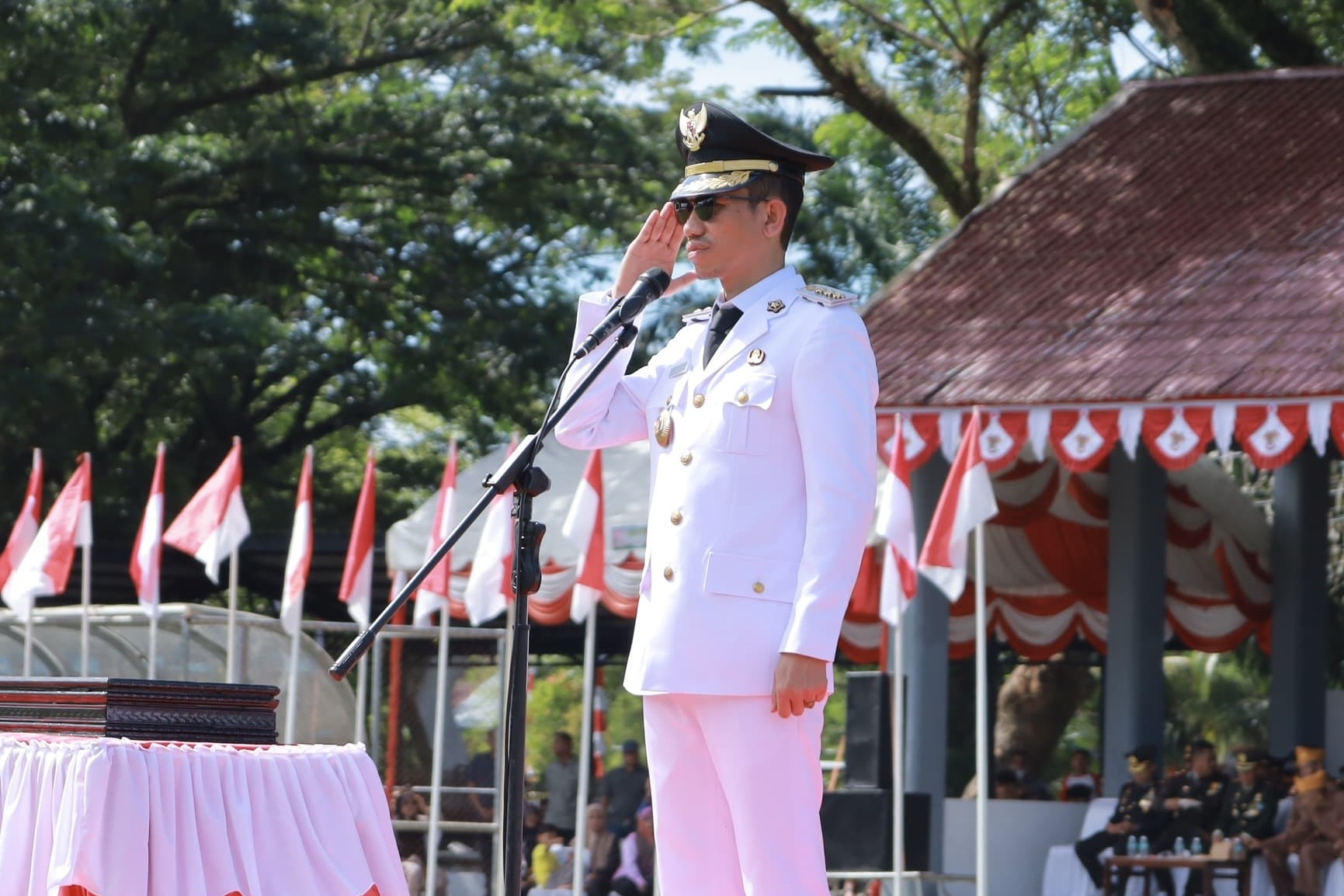 Bupati Tarmizi Pimpin Upacara HUT ke-81 RI, Ajak Masyarakat Perkuat Persatuan dan Gotong Royong