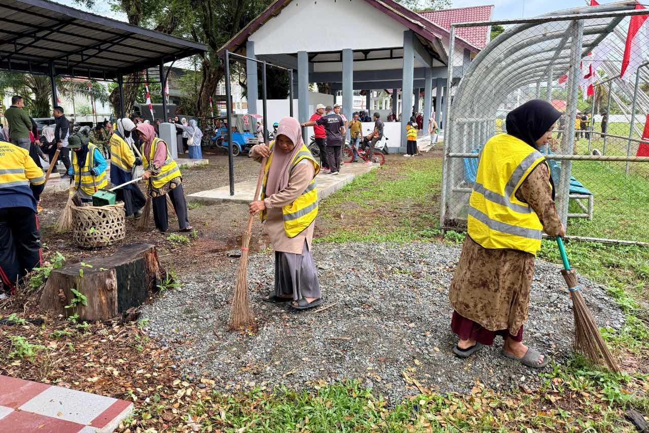 Sambut HUT RI ke-81, Pemkab Aceh Barat Siapkan Upacara Lewat Gladi dan Gotong Royong